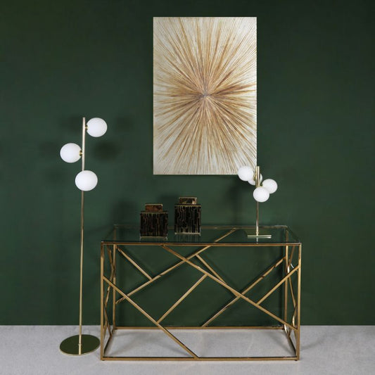 Large Gold Starburst Wall Art
